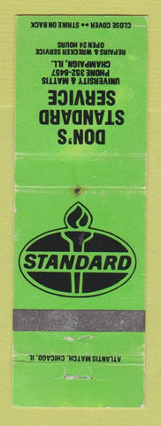 Matchbook Cover - Standard oil gas Don's Champaign IL WORN