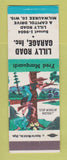 Matchbook Cover - Standard oil gas Lilly Road Garage Milwaukee WI hillbilly