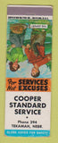 Matchbook Cover - Standard oil gas Cooper Tekamah NE low phone #