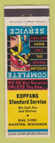 Matchbook Cover - Standard oil gas Koppang Mauston WI WEAR