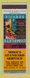 Matchbook Cover - Standard oil gas Mike's South Bend IN LAMINATED