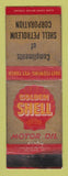 Matchbook Cover - Shell oil gas Petroleum Corp WORN LAMINATED
