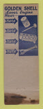 Matchbook Cover - Shell oil gas Petroleum Corp WORN LAMINATED