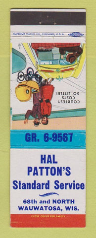 Matchbook Cover - Standard oil gas Hal Patton's Wauwatosa WI