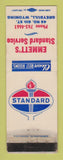 Matchbook Cover - Standard oil gas Emmett's Greybull WY WORN LAMINATED