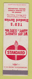 Matchbook Cover - Standard oil gas Ted's Brush Colorado low phone #