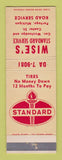 Matchbook Cover - Standard oil gas Wise's Portage MI WEAR