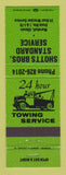 Matchbook Cover - Standard oil gas Shotts Bros Marshall IL GREEN