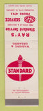 Matchbook Cover - Standard oil gas Ray's Watford City ND
