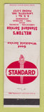 Matchbook Cover - Standard oil gas Melton's Lafayette IN WEAR LAMINATED
