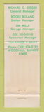 Matchbook Cover - Standard oil gas Woodhull IL WEAR