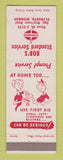 Matchbook Cover - Standard oil gas Bob's Plymouth MI safety