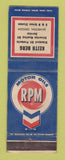 Matchbook Cover - Standard oil gas Keith Berg Silverton OR RPM WEAR