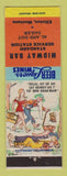 Matchbook Cover - Standard oil gas Midway Bar Elliston MT hillbilly LAMINATED