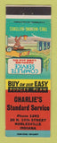 Matchbook Cover - Standard oil gas Charlie's Noblesville IN