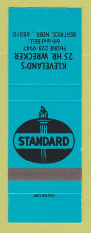 Matchbook Cover - Standard oil gas Kleveland's Beatrice NE SAMPLE