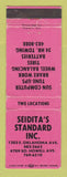 Matchbook Cover - Standard oil gas Seidita's WEAR