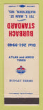 Matchbook Cover - Standard oil gas Burbach Watertown WI