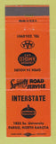 Matchbook Cover - Standard oil gas Interstate Fargo ND Amoco DARK ORANGE