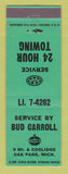 Matchbook Cover - Standard oil gas Bud Carroll Oak Park MI