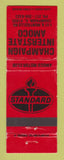 Matchbook Cover - Standard oil gas Champaign IL WORN