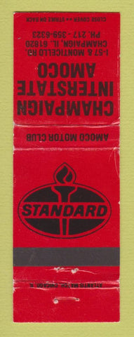 Matchbook Cover - Standard oil gas Champaign IL WORN