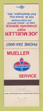 Matchbook Cover - Standard oil gas Joe Mueller Port Washington WI