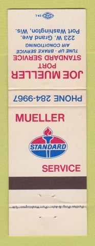 Matchbook Cover - Standard oil gas Joe Mueller Port Washington WI