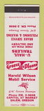 Matchbook Cover - Mobil oil gas Harold Wilson Salem OR U-Haul Trailers