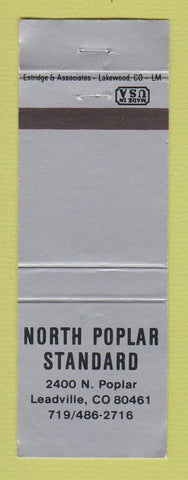 Matchbook Cover - Standard oil gas North Poplar Leadville Colorado WEAR SILVER