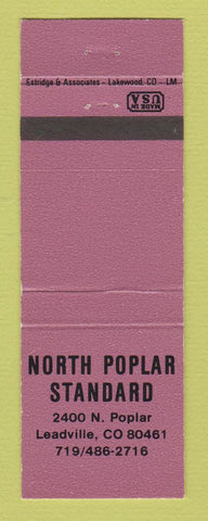 Matchbook Cover - Standard oil gas North Poplar Leadville Colorado ROSE