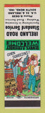 Matchbook Cover - Standard oil gas Ireland Road South Bend IN hillbilly SAMPLE
