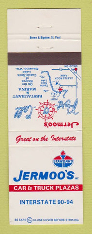 Matchbook Cover - Standard oil gas Jermoo's Mauston WI