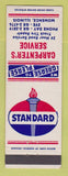 Matchbook Cover - Standard oil gas Carpenter's Momence IL