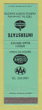 Matchbook Cover - Standard oil gas Interstate Fargo ND Amoco TEAL