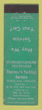 Matchbook Cover - Standard oil gas Thorsen's Portland OR WEAR