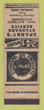 Matchbook Cover - Standard oil gas Sparky's Harlan IA LAMINATED