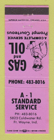Matchbook Cover - Standard oil gas A1 Service Fort Wayne IN