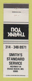 Matchbook Cover - Standard oil gas Smith's Osage Beach MO WHITE