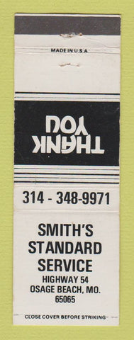 Matchbook Cover - Standard oil gas Smith's Osage Beach MO WHITE