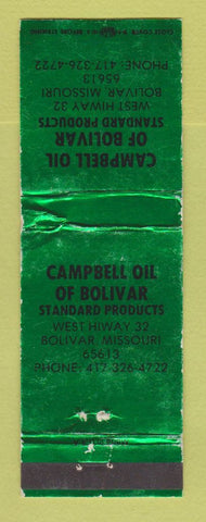 Matchbook Cover - Standard oil gas Campbell Bolivar MO WEAR