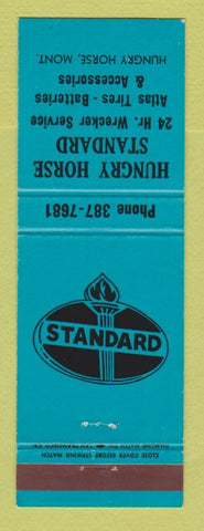 Matchbook Cover - Standard oil gas Hungry Horse MT