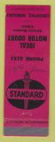 Matchbook Cover - Standard oil gas Ideal Lodgepole NE WRITING LAMINATED