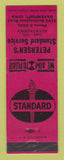 Matchbook Cover - Standard oil gas Petersen's Davenport IA LAMINATED