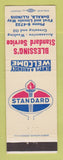 Matchbook Cover - Standard oil gas Blessing's DeKalb IL