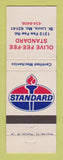 Matchbook Cover - Standard oil gas Olive Fee Fee St Louis MO