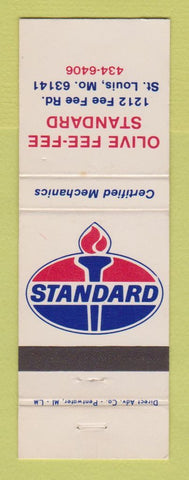 Matchbook Cover - Standard oil gas Olive Fee Fee St Louis MO