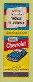 Matchbook Cover - 1958 Chevrolet Stanley Strohl Fogelsville PA