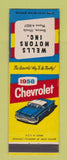 Matchbook Cover - 1958 Chevrolet Wells Genoa IL