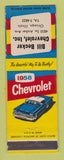 Matchbook Cover - 1958 Chevrolet Bill Becker Chicago IL WEAR